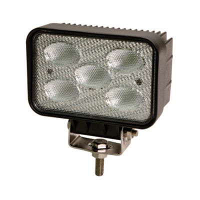 Rectangular ECCO EW2501 flood beam light with 5 LEDs, offering high brightness and versatility for various applications.