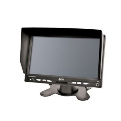 ECCO M7000B, sleek 7" monitor for K7000B system, featuring a sun visor and intuitive button controls for enhanced viewing.