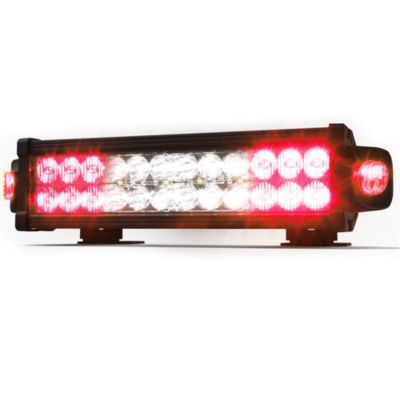 ECCO side warning light with multiple red and white LED lights in a sleek black frame.
