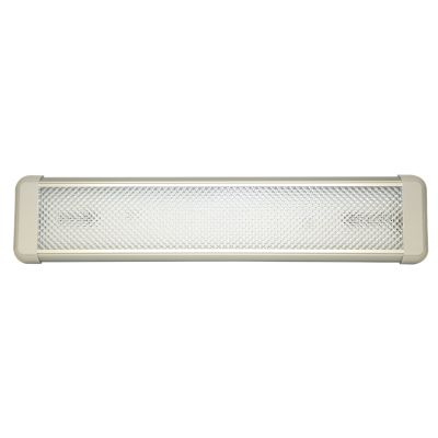Rectangular LED interior flood light with bright illumination, textured surface, and sleek design for enhanced visibility.