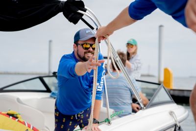 FBC Dock Staff Helping Member Load Boat