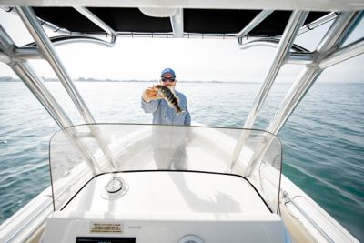 Key West Man Holding Fish