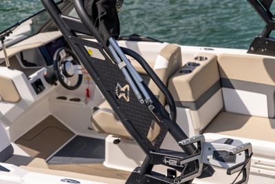  side view of the tower on a H22 wake boat