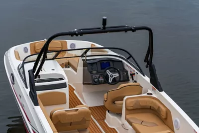 interior of the VR6 bowrider boat