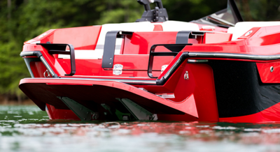 rear view of a Heyday Wake boat