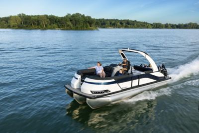 Harris-Pontoon-Boats-Grand-Mariner-250-SLEC-running-2025-37525