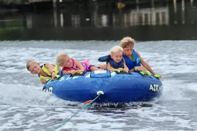 kids having fun on the water in jacksonville