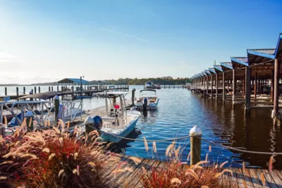 Amity Marina with boats at dock