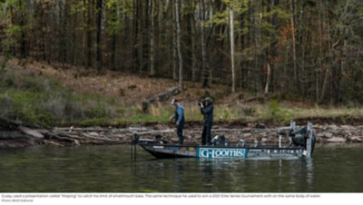 Jeff Gustafson Running His Lund Pro-V Bass Boat