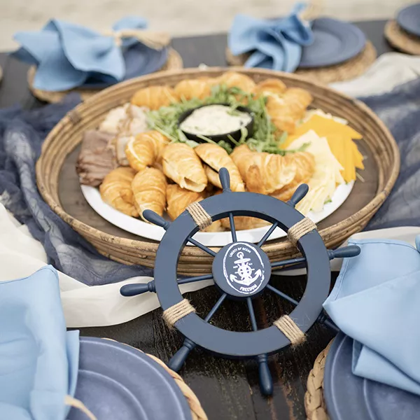 Seafood on a table