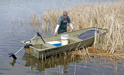 Lund® Jon Boat 1448: 13ft Aluminum Utility Hunting & Fishing Boat
