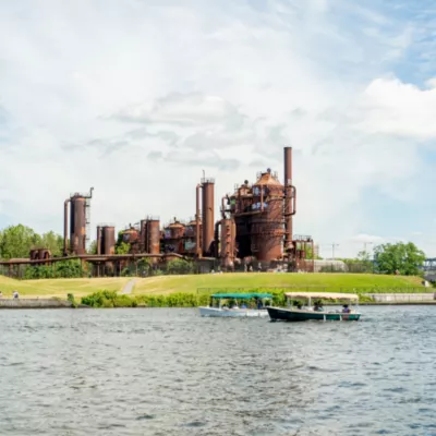 GASWORKS PARK VIEW FROM THE WATER