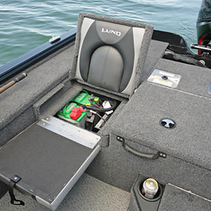 Pro-V Bass XS Starboard Under Jump Seat Battery Storage