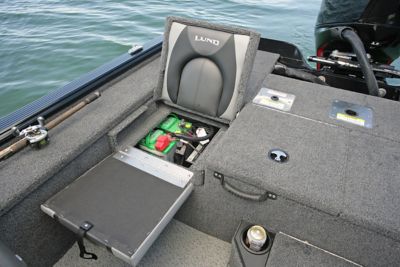 Pro-V Bass XS Starboard Under Jump Seat Battery Storage
