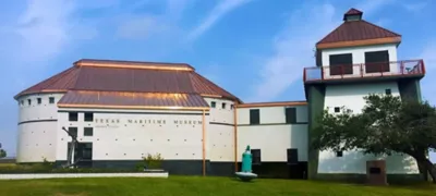 Texas Maritime Museum building front near Rockport