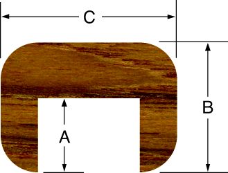 TEAK CAP MOLDING 3/8X7/8X5 PMG