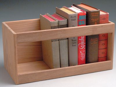 TEAK BOOK RACK PMG