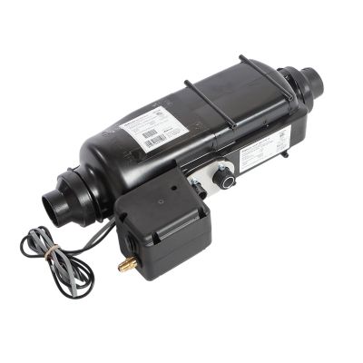Black Whale gas heater for efficient onboard heating, featuring compact design and integrated components.
