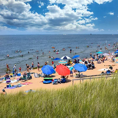 Oval Beach in Saugatuck Michigan