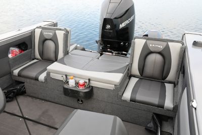 Tyee Optional Aft Deck Sun Pad with Jump Seats Open