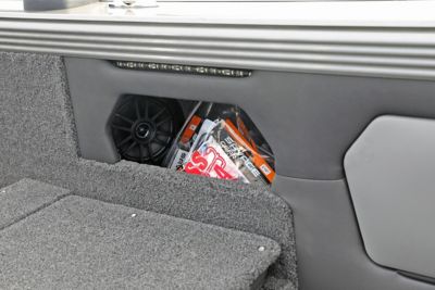 Tyee Port Stereo Speaker and Aft Storage Cubby