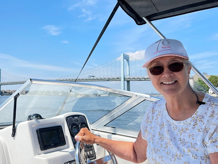 Woman at the helm