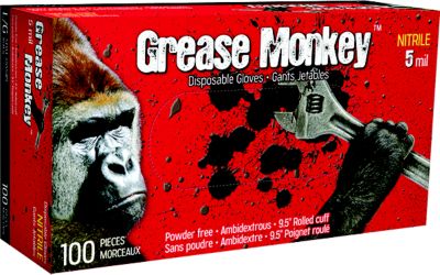 Watson Gloves Grease Monkey® 5 Mil Nitrile Gloves, Lg