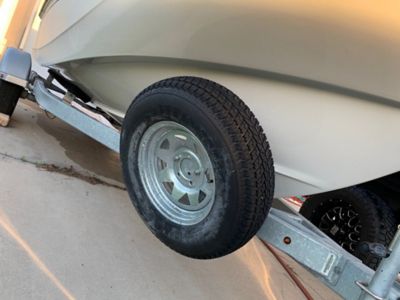 Spare tire with trailer mount