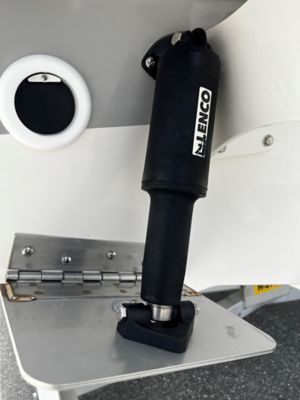 Electric trim tabs with indicator