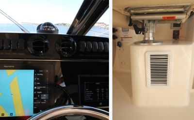 Air conditioning at helm deck