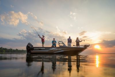 Premium Photo  Fishing rod mounted on a small fishing boat while