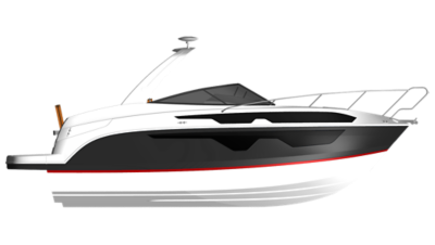 Black Hull Sides (White Bottom)