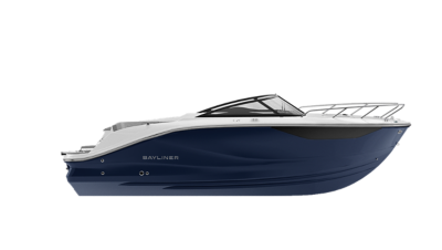 Solid navy blue hull