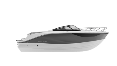 White bottom w/ light grey hull