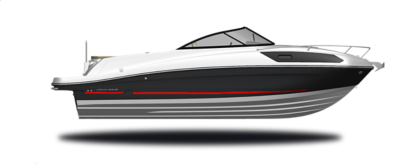 Black Hull Sides (White Bottom)