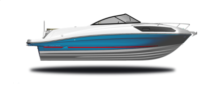 Whale Blue Hull Sides (White Bottom)