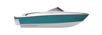 Kingfisher Blue Hull Sides W/ White Bottom