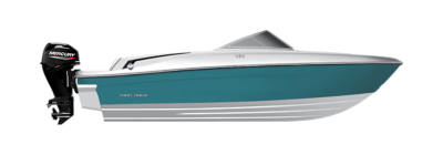 Kingfisher Blue Hull Sides W/ White Bottom