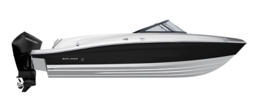 Black Hull Sides (White Bottom)