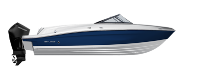 Blue Hull Sides (White Bottom)