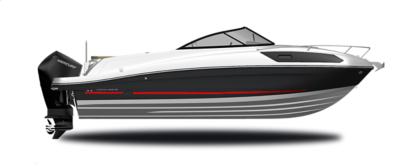Black Hull Sides (White Bottom)