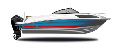 Whale Blue Hull Sides (White Bottom)
