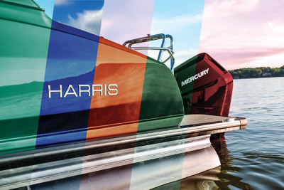 A close-up image of the Harris Crowne is shown in various color options.