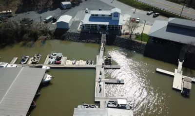 freedom boat club dock worker at lake wylie