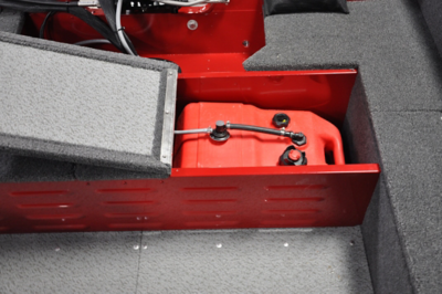 1650 Angler Aft Fuel Tank Storage with Removable 6.5 Gallon Tank