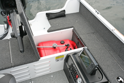 1650 Angler Tiller Fuel Tank Storage Compartment