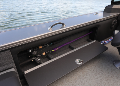 1875 Pro-V Port Rod Storage Compartment Open