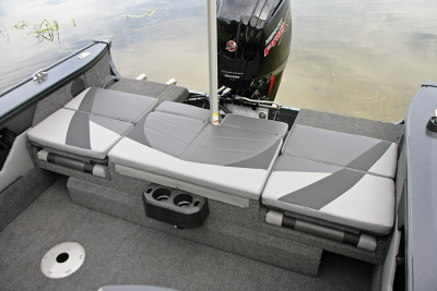 Crossover XS Aft Deck Sun Pad shown with Ski Pylon