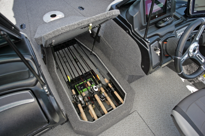 Crossover XS Center Rod Locker Storage Compartment Open