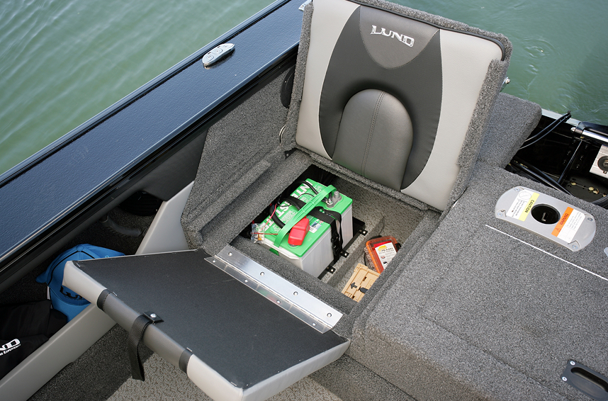 Crossover XS Starboard Side Under Jump Seat Battery and Storage Compartment